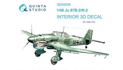 Ju 87B-2/R-2 Junkers, Stuka. 3D декали (ITALERI) - QUINTA STUDIO QD48206 1/48