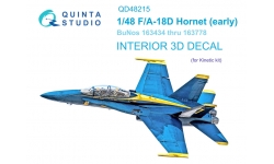 F/A-18D McDonnell Douglas, Hornet. 3D декали (KINETIC) - QUINTA STUDIO QD48215 1/48