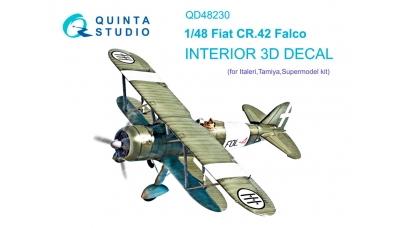 CR.42 FIAT, Falco. 3D декали (ITALERI) - QUINTA STUDIO QD48230 1/48