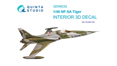 NF-5A Northrop, Freedom Fighter. 3D декали (KINETIC) - QUINTA STUDIO QD48232 1/48
