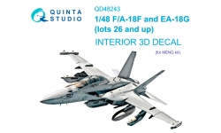 F/A-18F Boeing, Super Hornet. 3D декали (MENG) - QUINTA STUDIO QD48243 1/48