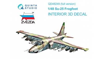 Су-25/К. 3D декали (ЗВЕЗДА) - QUINTA STUDIO QD48249 1/48