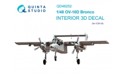 OV-10D+ North American Rockwell, Bronco. 3D декали (ICM) - QUINTA STUDIO QD48252 1/48