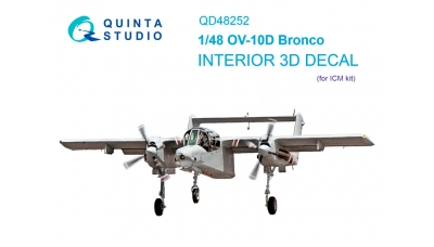 OV-10D+ North American Rockwell, Bronco. 3D декали (ICM) - QUINTA STUDIO QD48252 1/48