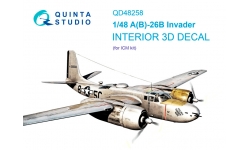 A-26B Douglas, Invader. 3D декали (ICM) - QUINTA STUDIO QD48258 1/48