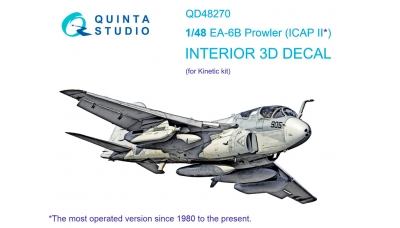 EA-6B Grumman, Prowler. 3D декали (KINETIC) - QUINTA STUDIO QD48270 1/48