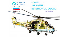 Ми-35М. 3D декали (ЗВЕЗДА) - QUINTA STUDIO QD48295 1/48