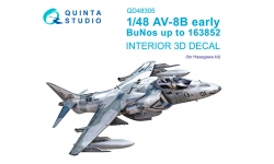 AV-8B Harrier II McDonnell Douglas. 3D декали (HASEGAWA) - QUINTA STUDIO QD48305 1/48