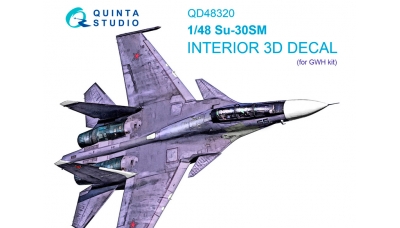 Су-30СМ. 3D декали (GREAT WALL HOBBY) - QUINTA STUDIO QD48320 1/48