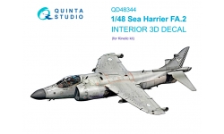 Sea Harrier FA.2 British Aerospace, BAE Systems. 3D декали (KINETIC) - QUINTA STUDIO QD48344 1/48