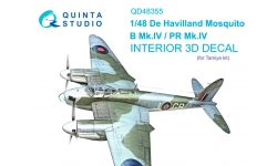 Mosquito B Mk. IV & PR Mk. IV De Havilland. 3D декали (TAMIYA) - QUINTA STUDIO QD48355 1/48