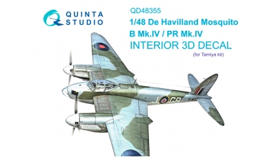 Mosquito B Mk. IV & PR Mk. IV De Havilland. 3D декали (TAMIYA) - QUINTA STUDIO QD48355 1/48
