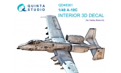 A-10C Fairchild Republic, Thunderbolt II. 3D декали (HOBBY BOSS) - QUINTA STUDIO QD48361 1/48