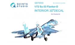 Су-33. 3D декали (ЗВЕЗДА) - QUINTA STUDIO QD72033 1/72