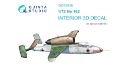 He 162A-2 Heinkel, Volksjäger. 3D декали (SPECIAL HOBBY) - QUINTA STUDIO QD72036 1/72