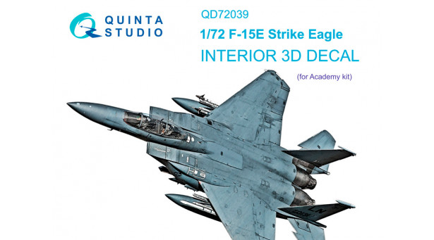 F-15E McDonnell Douglas, Strike Eagle. 3D декали (ACADEMY) - 1/72 QUINTA STUDIO QD72039