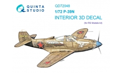 P-39N Bell, Airacobra. 3D декали (RS MODELS) - QUINTA STUDIO QD72048 1/72