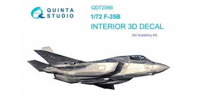 F-35B Lockheed Martin, Lightning II. 3D декали (ACADEMY) - QUINTA STUDIO QD72066 1/72