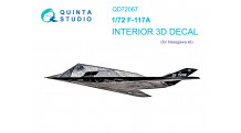 F-117A Lockheed, Nighthawk. 3D декали (HASEGAWA) - QUINTA STUDIO QD72067 1/72