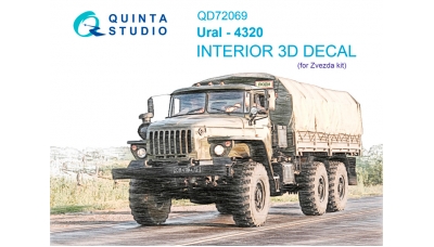 Урал-4320. 3D декали (ЗВЕЗДА) - QUINTA STUDIO QD72069 1/72
