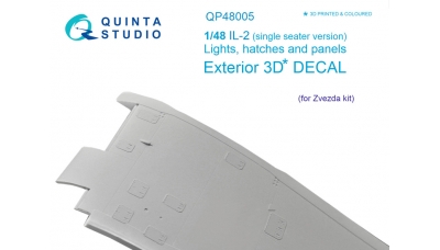 Ил-2. 3D декали (ЗВЕЗДА) - QUINTA STUDIO QP48005 1/48