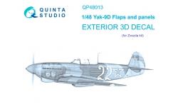 Як-9Д. 3D декали (ЗВЕЗДА) - QUINTA STUDIO QP48013 1/48