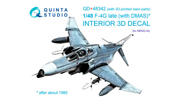 F-4G McDonnell Douglas, Phantom II. 3D декали (MENG) - 1/48 QUINTA STUDIO QD+48342