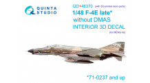F-4E McDonnell Douglas, Phantom II. 3D декали (MENG) - QUINTA STUDIO QD+48370 1/48