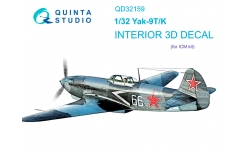 Як-9К/Як-9Т. 3D декали (ICM) - QUINTA STUDIO QD32159 1/32