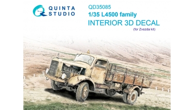 Mercedes-Benz L 4500 A Daimler-Benz. 3D декали (ЗВЕЗДА) - QUINTA STUDIO QD35085 1/35