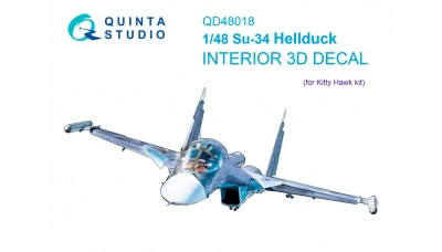 Су-34. 3D декали (KITTY HAWK) - QUINTA STUDIO QD48018 1/48