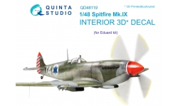 Spitfire Mk IX Supermarine. 3D декали (EDUARD) - QUINTA STUDIO QD48119 1/48