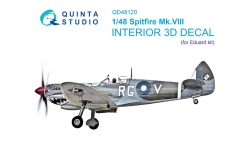Spitfire Mk VIII Supermarine. 3D декали (EDUARD) - QUINTA STUDIO QD48120 1/48
