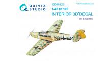 Bf 108B Messerschmitt, Taifun. 3D декали (EDUARD) - QUINTA STUDIO QD48125 1/48