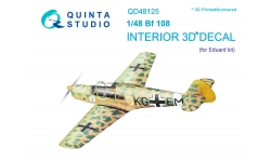 Bf 108B Messerschmitt, Taifun. 3D декали (EDUARD) - QUINTA STUDIO QD48125 1/48