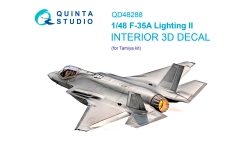 F-35A Lockheed Martin, Lightning II. 3D декали (TAMIYA) - QUINTA STUDIO QD48288 1/48