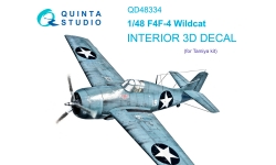 F4F-4 Grumman, Wildcat. 3D декали (TAMIYA) - QUINTA STUDIO QD48334 1/48