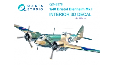 Blenheim Mk I Bristol. 3D декали (AIRFIX) - QUINTA STUDIO QD48378 1/48