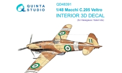C.205V Aeronautica Macchi, Veltro. 3D декали (HASEGAWA) - QUINTA STUDIO QD48391 1/48