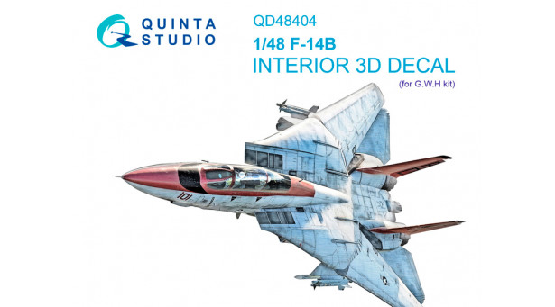 F-14B Grumman, Tomcat, Bombcat. 3D декали (GREAT WALL HOBBY) - 1/48 QUINTA STUDIO QD48404