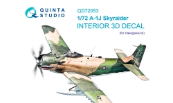 A-1J (AD-7) Douglas, Skyraider. 3D декали (HASEGAWA) - QUINTA STUDIO QD72053 1/72