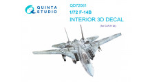 F-14B Grumman, Tomcat, Bombcat. 3D декали (GREAT WALL HOBBY) - QUINTA STUDIO QD72061 1/72