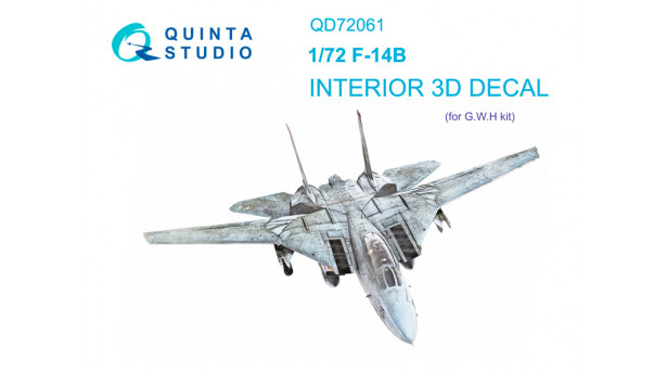 F-14B Grumman, Tomcat, Bombcat. 3D декали (GREAT WALL HOBBY) - 1/72 QUINTA STUDIO QD72061