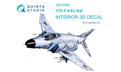 F-4EJ KAI McDonnell Douglas, Mitsubishi, Phantom II. 3D декали (FINE MOLDS) - QUINTA STUDIO QD72065 1/72
