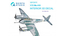 Me 410 Messerschmitt, Hornisse. 3D декали (ITALERI) - QUINTA STUDIO QD72070 1/72