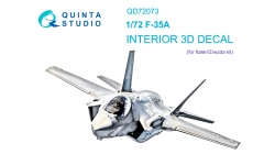 F-35A Lockheed Martin, Lightning II. 3D декали (ITALERI) - QUINTA STUDIO QD72073 1/72