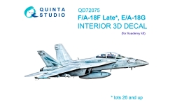 EA-18G Growler & F/A-18F Super Hornet, Boeing, McDonnell Douglas. 3D декали (ACADEMY) - QUINTA STUDIO QD72075 1/72
