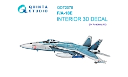 F/A-18E Boeing, McDonnell Douglas, Super Hornet. 3D декали (ACADEMY) - QUINTA STUDIO QD72078 1/72