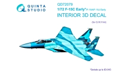 F-15A/C/J McDonnell Douglas, Mitsubishi, Eagle. 3D декали (GREAT WALL HOBBY) - QUINTA STUDIO QD72079 1/72