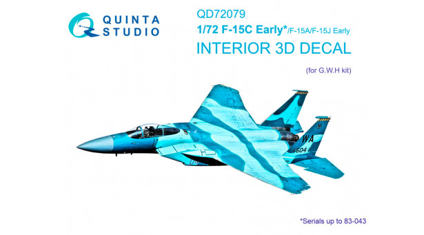 F-15A/C/J McDonnell Douglas, Mitsubishi, Eagle. 3D декали (GREAT WALL HOBBY) - 1/72 QUINTA STUDIO QD72079 F-15A/C/J McDonnell Douglas, Mitsubishi, Eagle. 3D декали (GREAT WALL HOBBY) - 1/72 QUINTA STUDIO QD72079